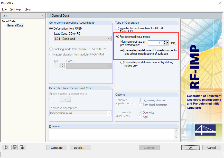 Configuração no módulo RF-IMP