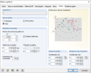 Configurações da grelha de superfície