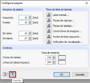 Repor a configuração da página como padrão