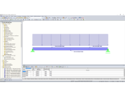 Modelo RFEM com disposição dos apoios laterais