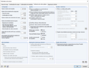 Configuração dos incrementos de carga