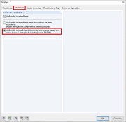 Configuração de detalhes no módulo adicional RF-/TIMBER Pro