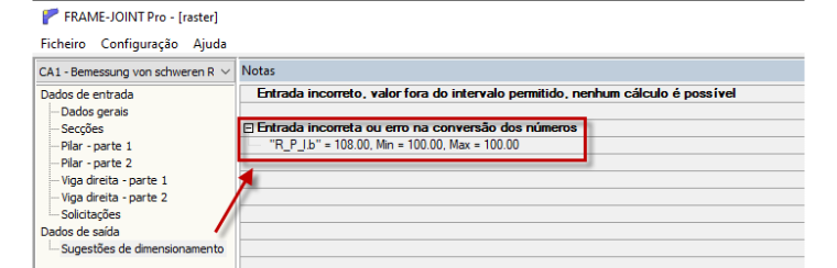 Motivo para o cancelamento