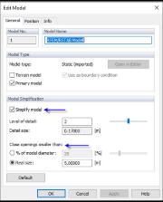 Especificação das aberturas no RWIND Simulation