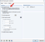 Ativação das opções de form-finding
