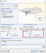 Largura de integração – Lado 2