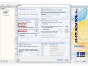 Opções para as verificações a serem realizadas (deslizamento, rotura do solo, assentamento)