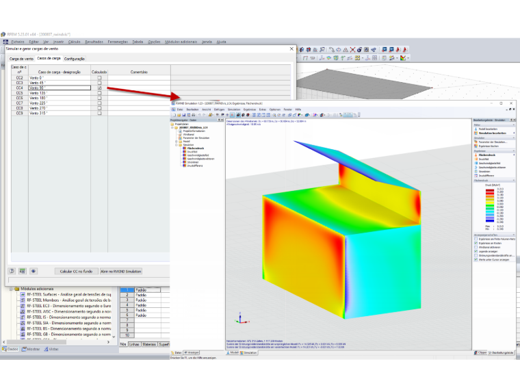 Resultados do RWIND Simulation