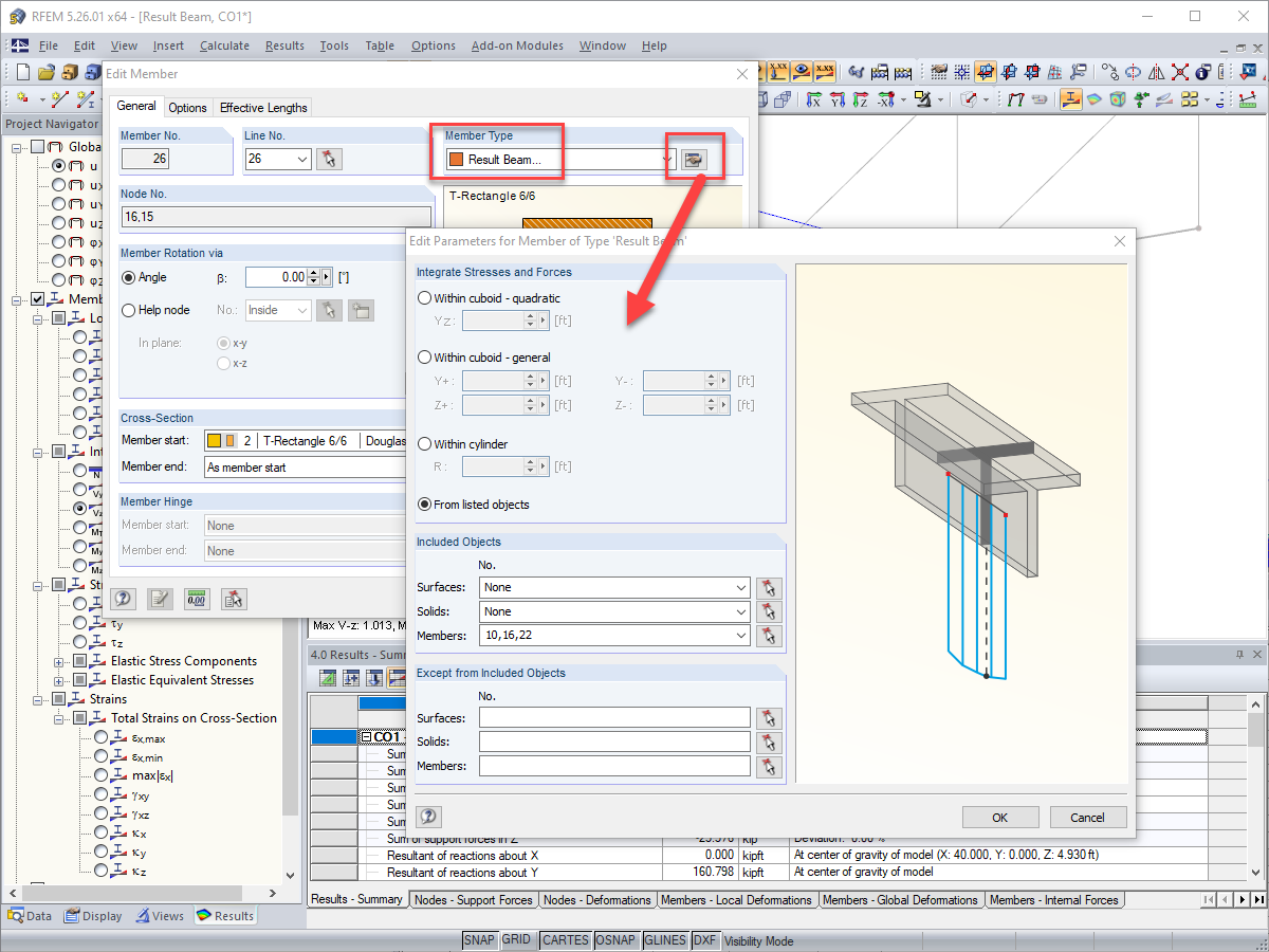 FAQ 005012 | Como é que posso determinar os esforços internos determinantes de um nó onde várias barras se unem?