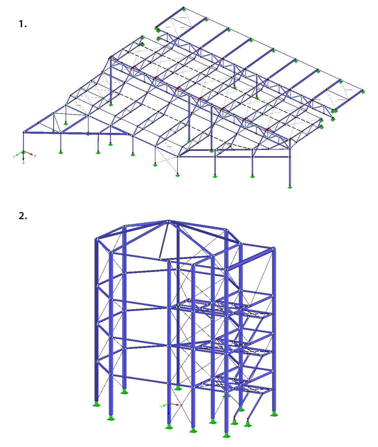 Estática e dimensionamento da extensão em aço do complexo de piscinas de Šutka em Praga