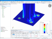 Cálculo gráfico e tabular de tensões no módulo de RFEM 6.