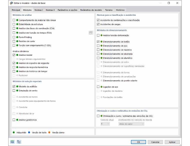 Módulos para o RFEM 6