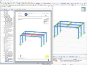 Trabalho paralelo no programa e relatório de impressão no RFEM 6
