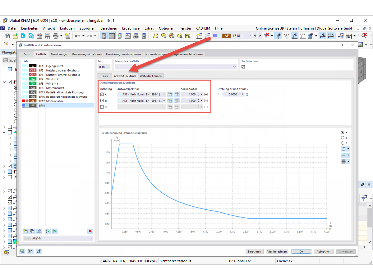 FAQ 005116 | Como é que posso realizar uma análise sísmica no RFEM 6 e no RSTAB 9?