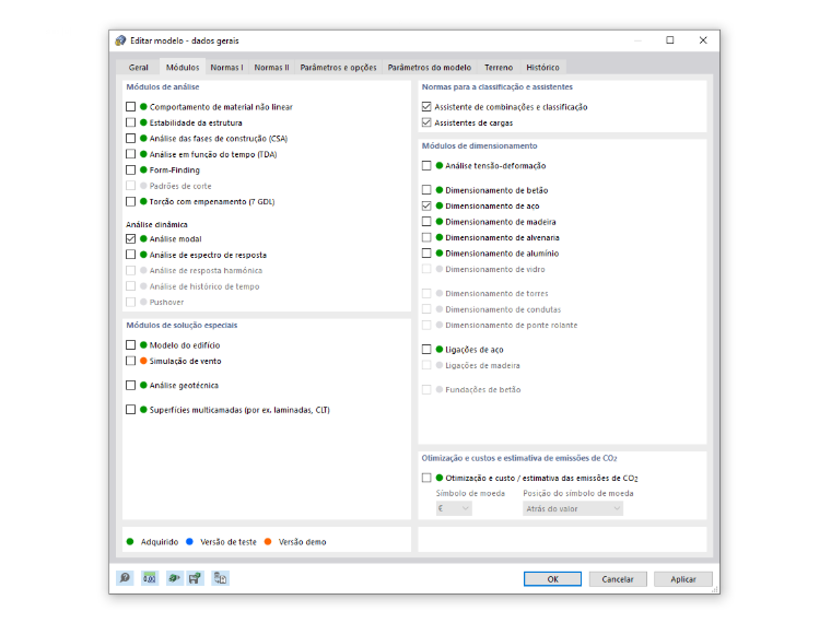 FAQ 005120 | É possível utilizar os módulos que estão esbatidos na vista geral?