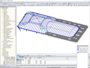 Modelo 3D da claraboia no RFEM (© Bellapart)