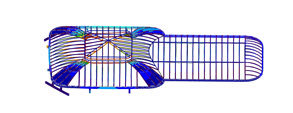 Modelo 3D da claraboia no RFEM (© Bellapart)