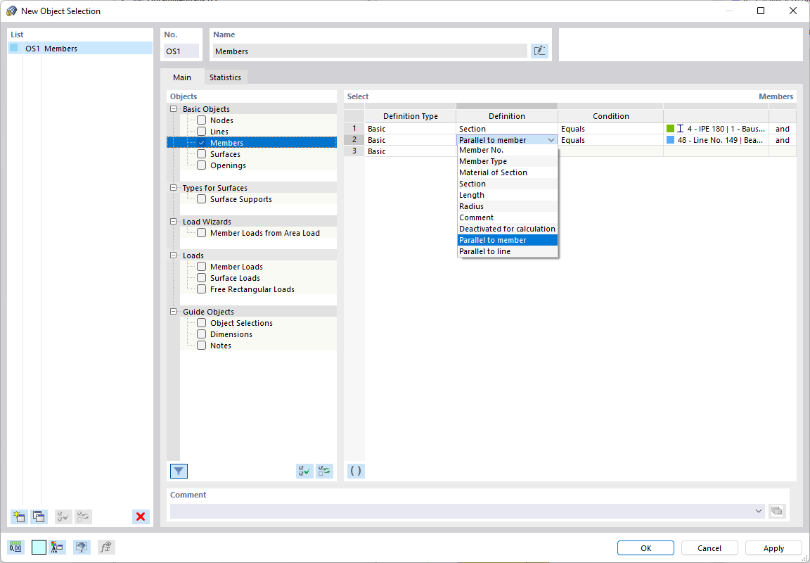 ' Caixa de diálogo Seleção de novo objeto '