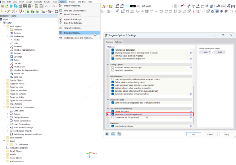 FAQ 005147 | Ao iniciar um serviço Web ou a interface do RFEM 6/RSTAB 9, recebo uma mensagem de erro. O que posso fazer?
