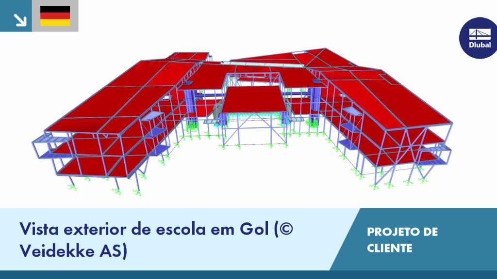 Projeto inovador de escola moderna em Gol, Noruega, como projeto de cliente