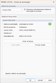 Estado de autorização