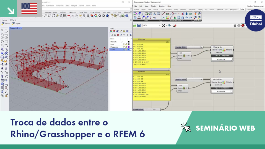 Troca de dados entre o Rhino/Grasshopper e o RFEM 6