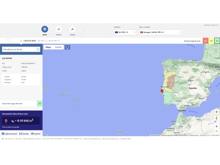 FAQ 005222 | Em que formato devo introduzir as coordenadas geográficas de longitude e latitude no serviço online?