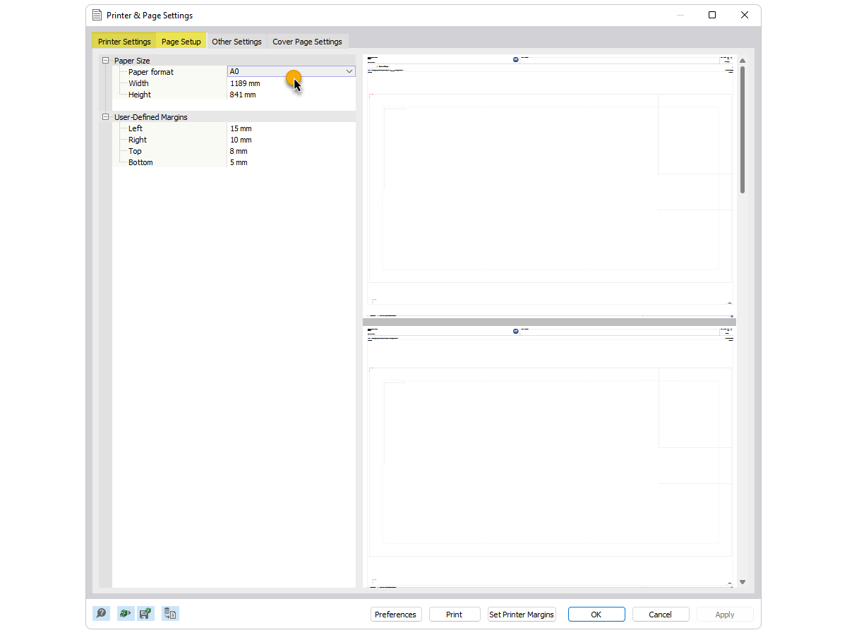 FAQ 005236 | É possível apresentar no RFEM 6 um gráfico da armadura no formato DIN A0?
