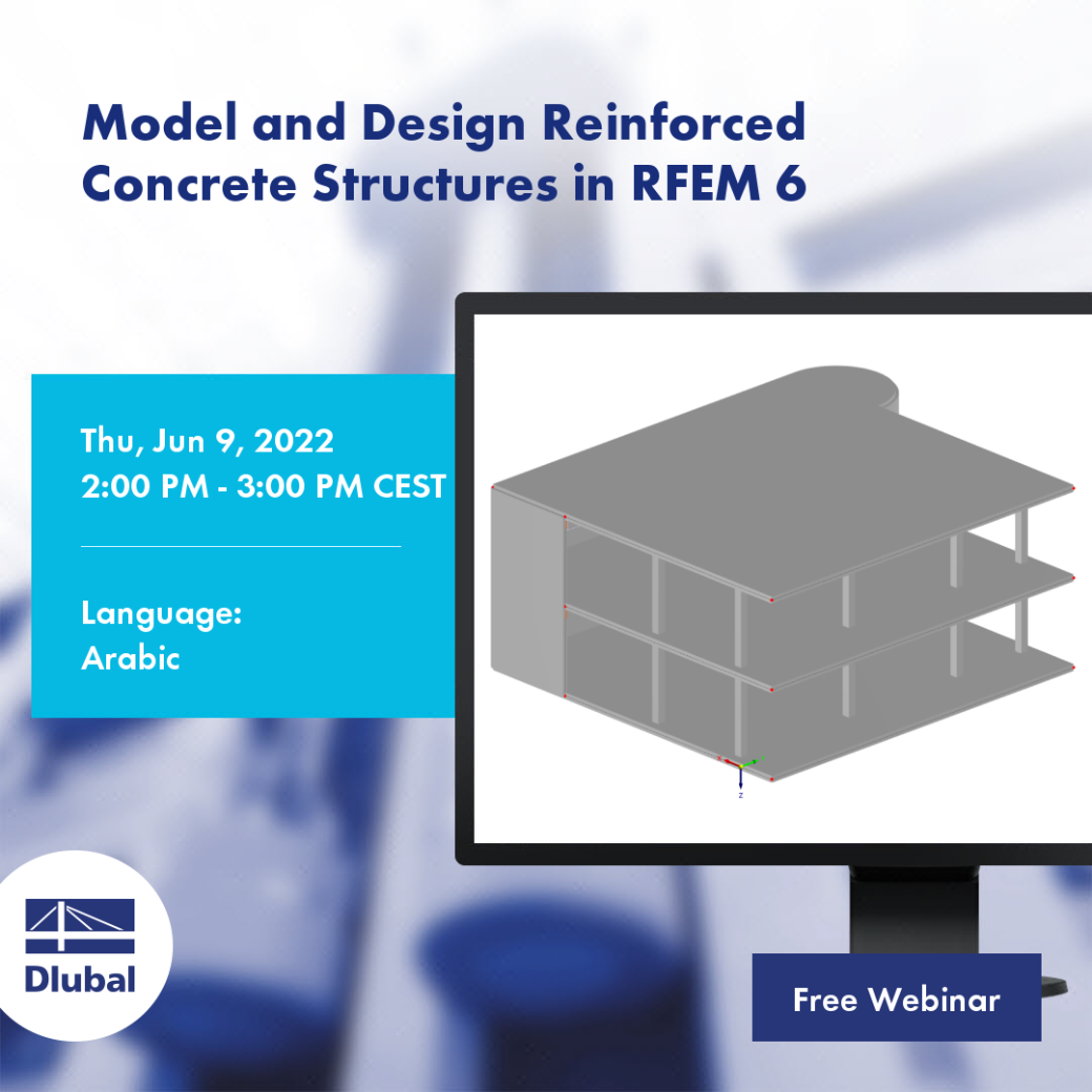 Modelo e dimensionamento de estruturas de betão armado no RFEM 6