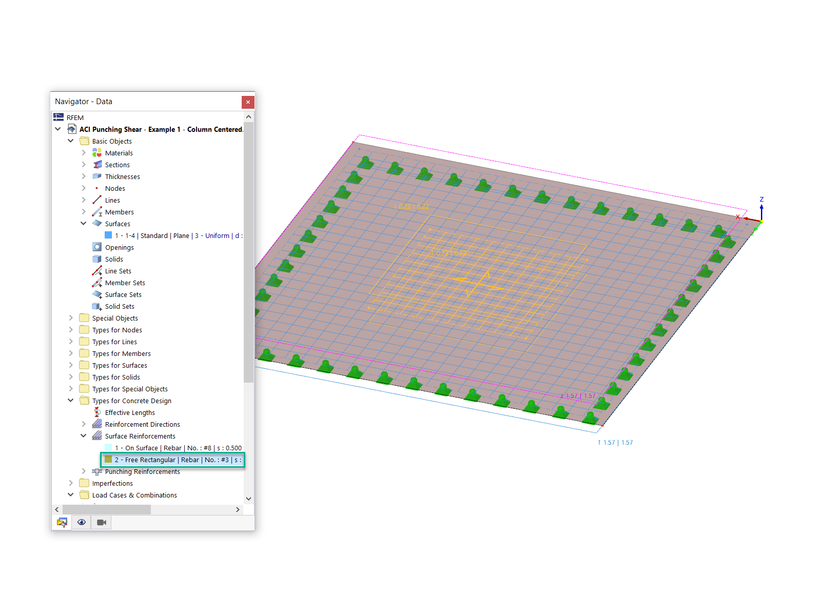 KB 001741 | Verificação de punçoamento no RFEM 6 segundo as normas ACI 318-19 e CSA A23.3-19