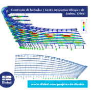 Construção de fachadas | Centro Desportivo Olímpico de Suzhou, China