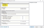 Configurações para o dimensionamento de betão de acordo com a ACI 318