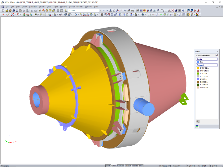 Modelo 3D do conversor no RFEM (© ATI COM)