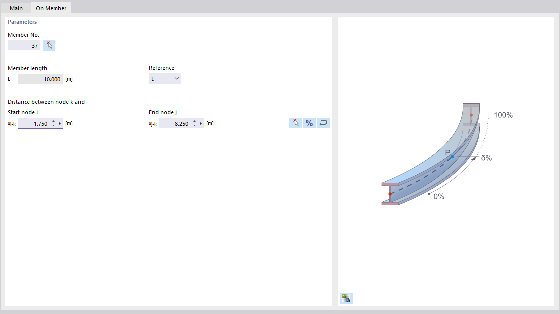 Definir nó na barra