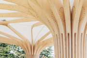Vista detalhada das ligações de cavilhas em círculo (© Blumer-Lehmann AG)