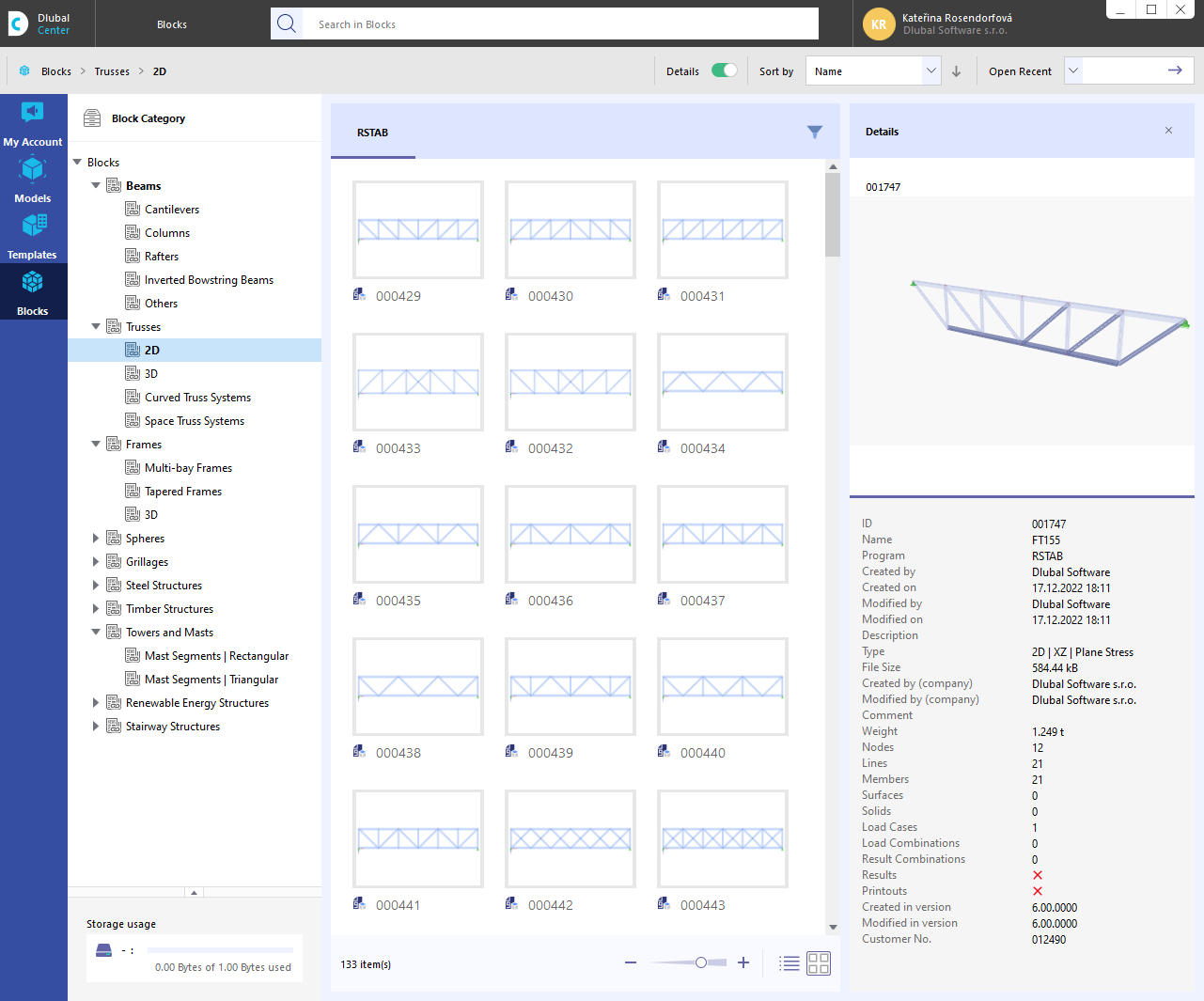 Selecionar bloco