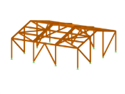 Modelo 003699 | Estrutura de pavilhão de madeira