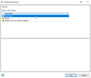 Seleção do tipo de estado inicial