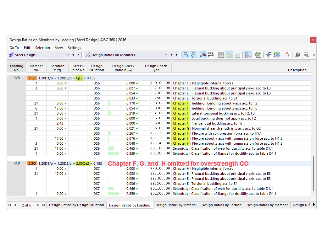 KB 001775 | Dimensionamento de um pórtico contraventado segundo a AISC 341-16 no RFEM 6