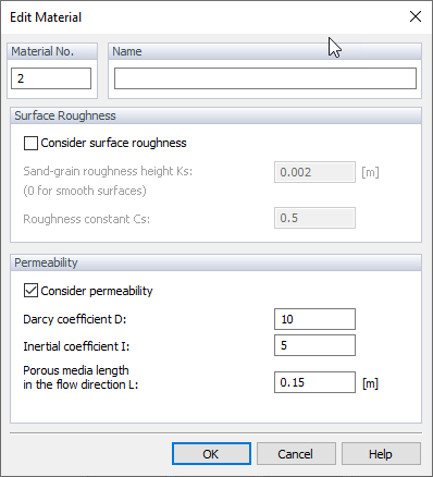 Editar material, Permeabilidade