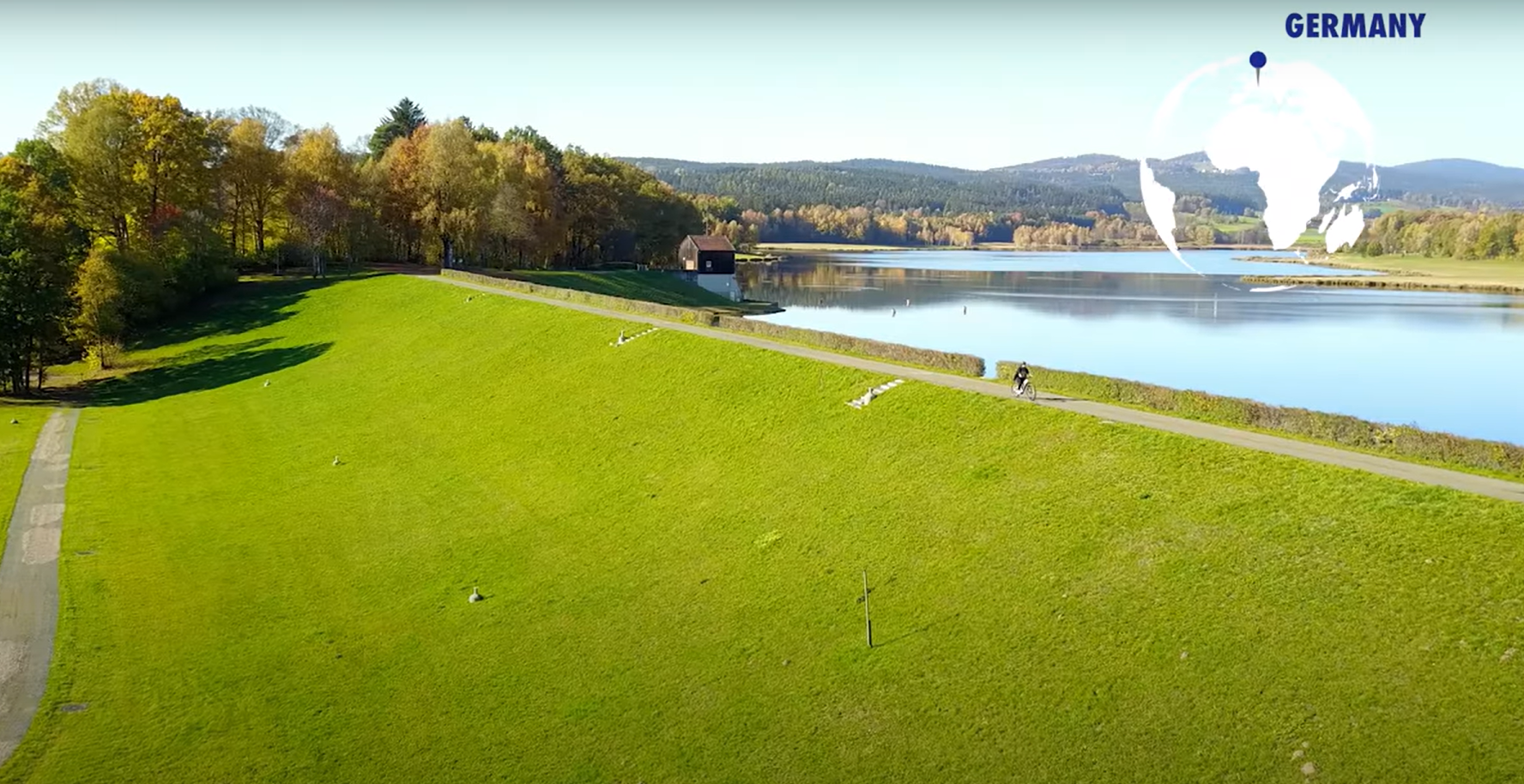 O Silbersee perto da principal instalação da Dlubal em Tiefenbach