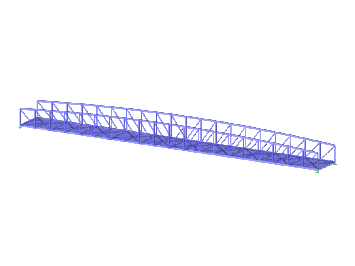 Modelo 004345 | Ponte treliçada de Pratt