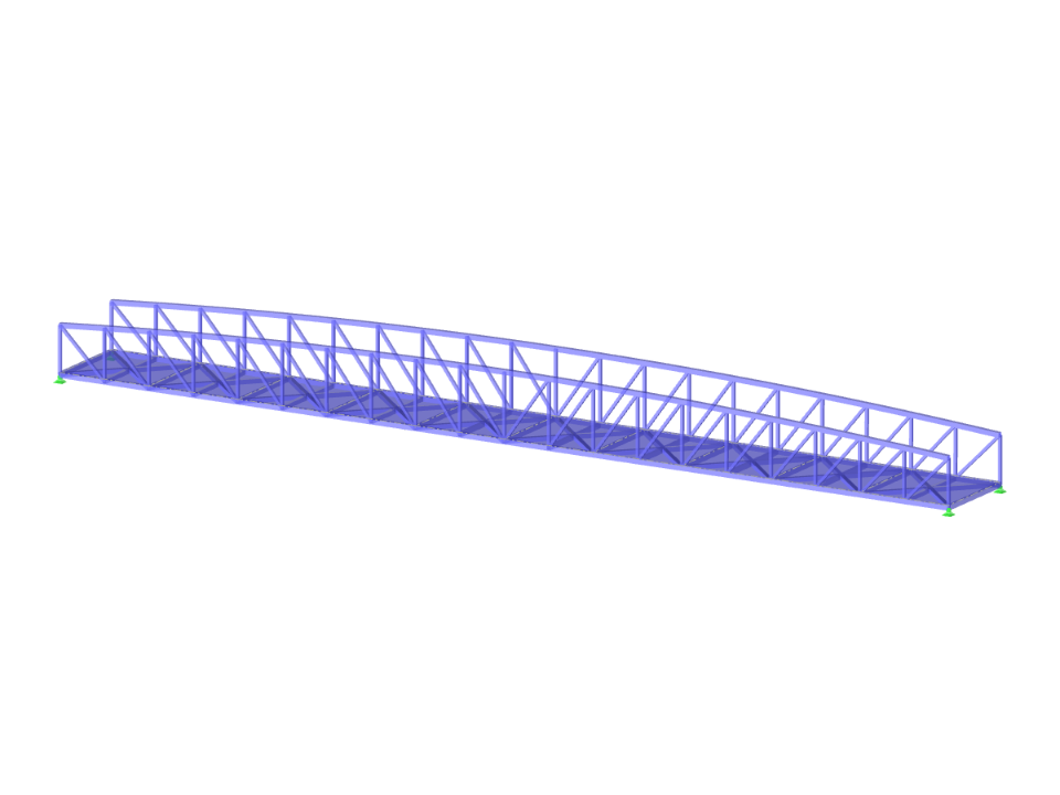 Modelo 004345 | Ponte treliçada de Pratt