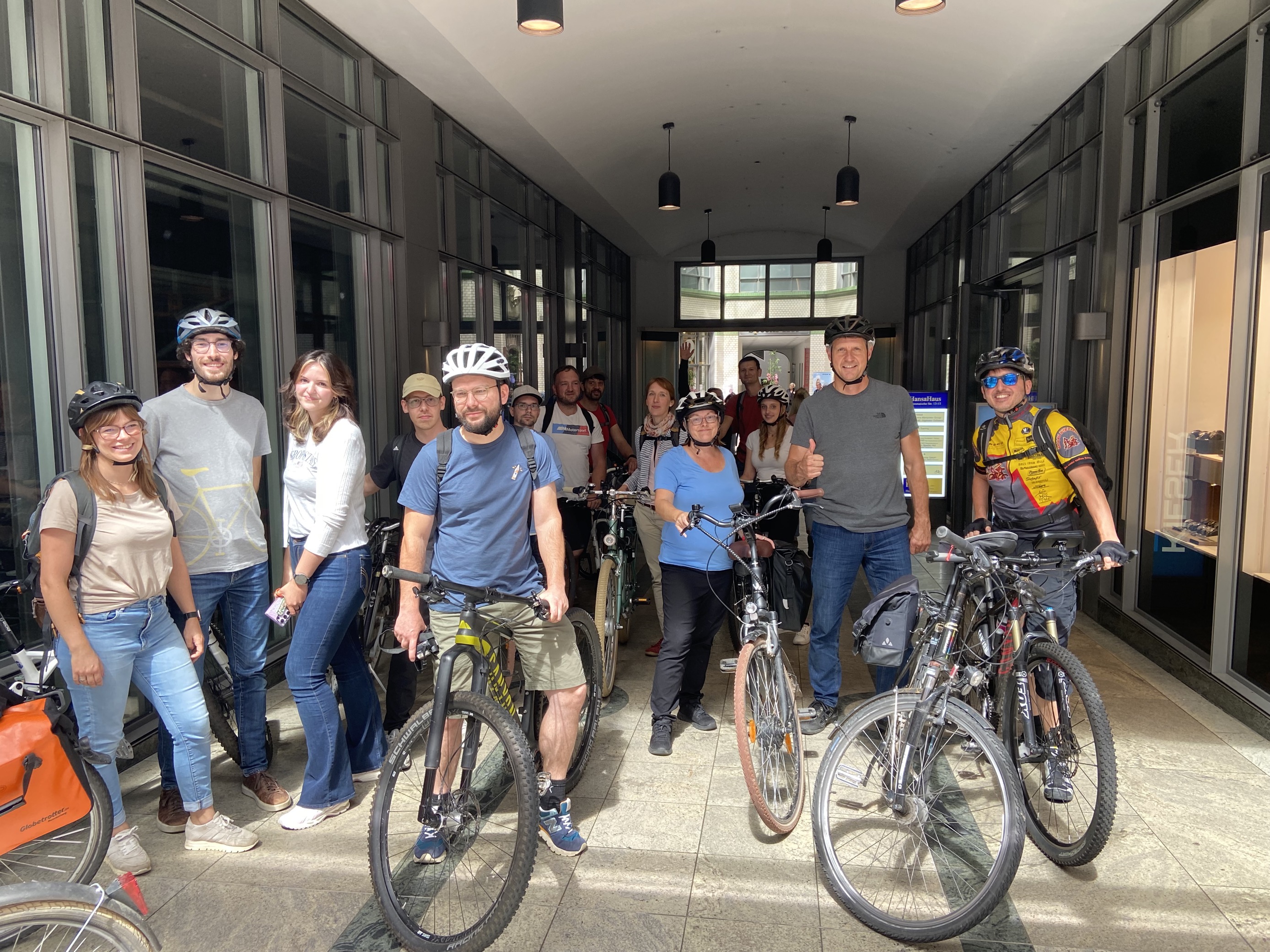 Passeio de bicicleta da equipa de Leipzig em 2023