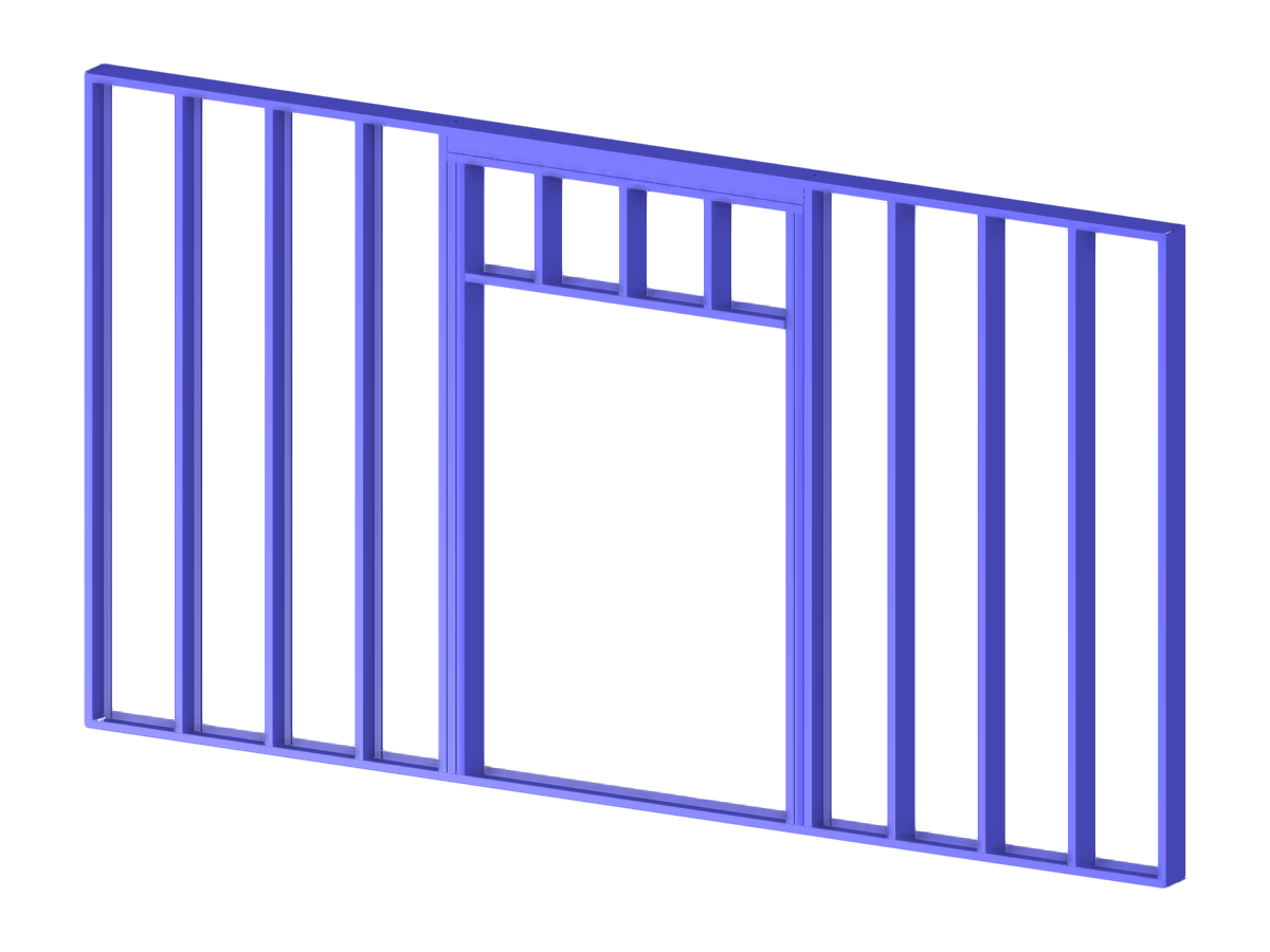 Modelo 004470 | Painel de estrutura portante de aço