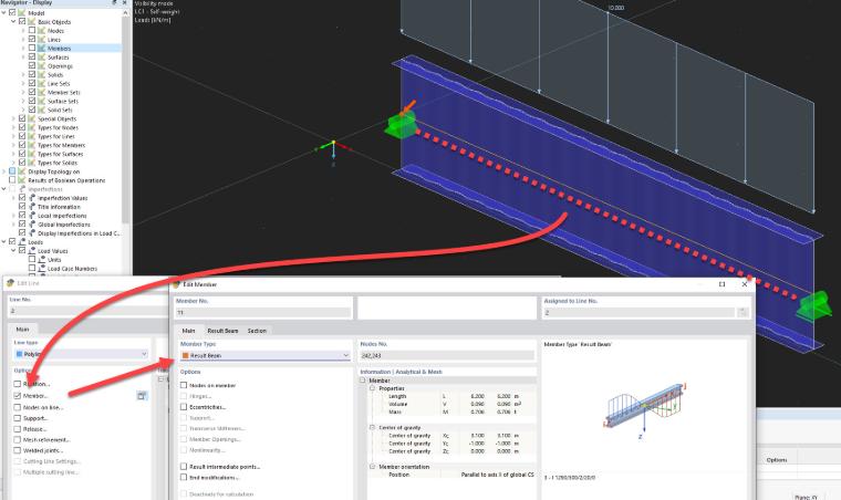 FAQ 005417 | Como é que posso modelar uma viga de alma ondulada no RFEM 6?