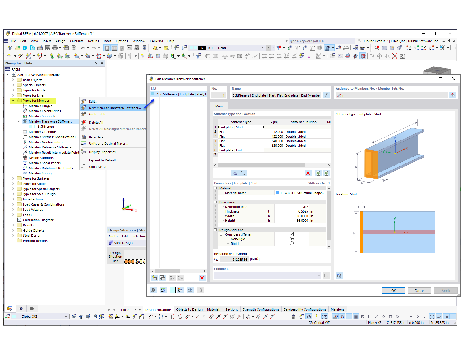 KB 001861 | Dimensionamento de vigas de laje segundo a AISC 360-16