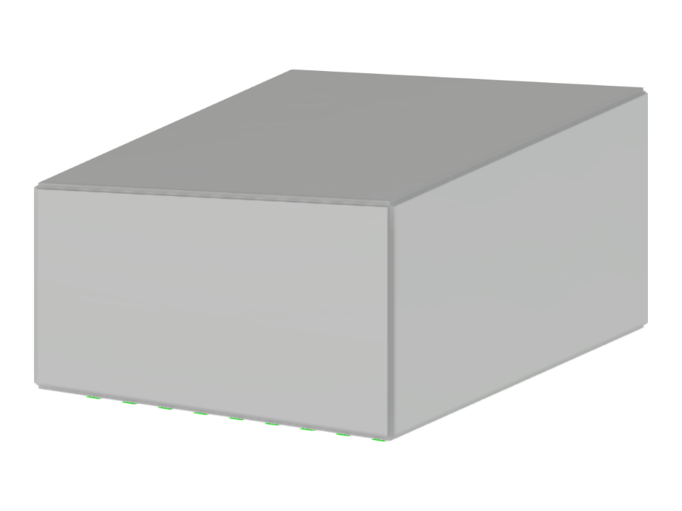 Modelo 004660 | Envolvente do edifício com cobertura plana
