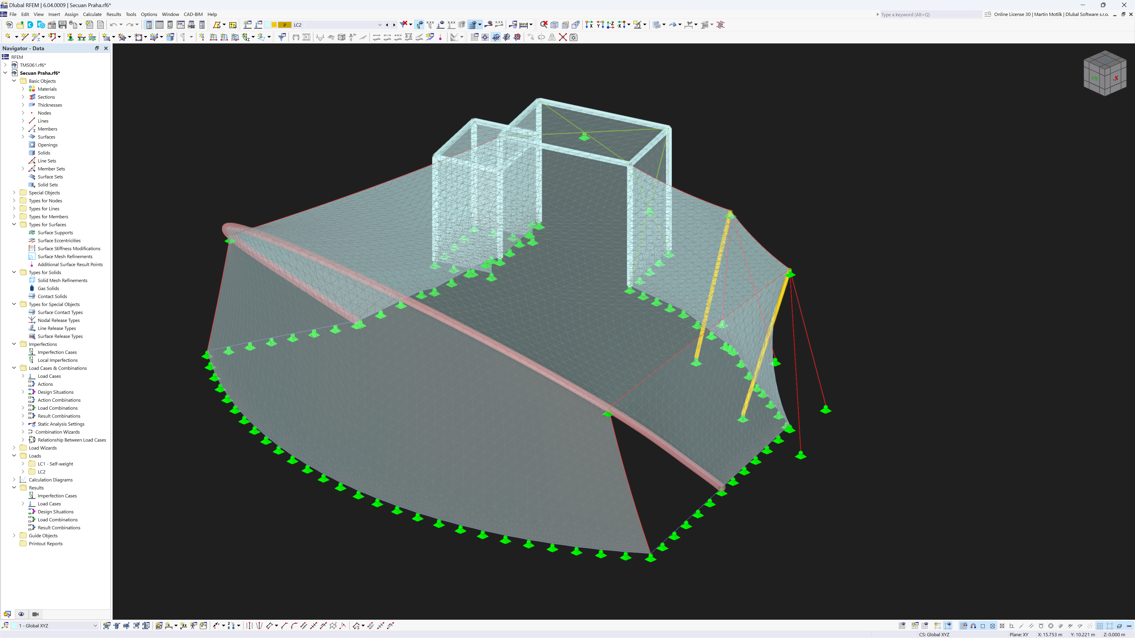 Form-finding para o RFEM 6