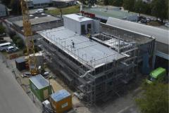 Edifício de escritórios da Stadtwerke Kirchheim unter Teck, Alemanha, durante a fase de construção | © Rothoblaas